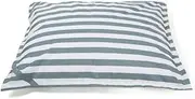 Billy Fresh Lazy Days Outdoor Beanbag, 135 cm Length x 160 cm Width, Grey/White Stripe Floating