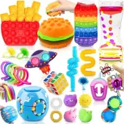 $2.00 Fidget Toy Set, 26PCS With Box Fidget Pack, Sensory Anxiety Relief Stress