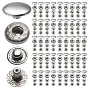 15mm 831# Snap Fastener Stainless Steel Poppers Press Stud Cap Button for Bag...