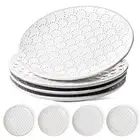 Salad Plates 8 Inch, Ceramic Embossment Plate Set for Dessert Appetizer Small...