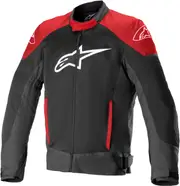 Alpinestars T-SP X Superair, textile jacket , color: Black/Neon-Red , size: S