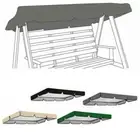 Replacement Canopy For Swing Pew 2/3Seater-Garden Swing Chair Cover 164*114*15cm