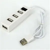 在飛比找ETMall東森購物網優惠-黑白色帶開關4口USB2.0HUB 擴展口集線器可外接電源分