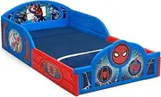 Delta Children Marvel Spider-Man Sleep and Play Toddler Bed with Built-in Guardrails