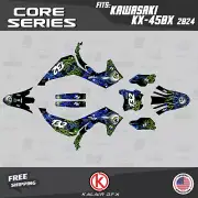 Graphics Kit for Kawasaki KX450X KX 450X (2024-2025) Core - BLUE