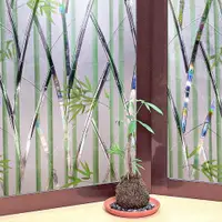 在飛比找ETMall東森購物網優惠-日本MEIWA節能抗UV靜電窗貼 (竹林風情) 92x150