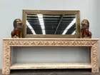 Antique Big Timber Console/ Hall Table Vintage Artistic