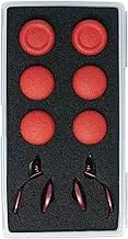 Thumbsticks Paddles Trigger Buttons Replacement for PS5 Edge Controller - Thumb Sticks Back Buttons Accessories for PS5 Edge Controller (Red)