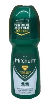 Mitchum Unscented Triple Odor Defense Roll-On Antiperspirant Deodorant 3.4 oz