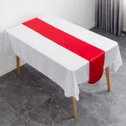 Long Table Cloth Satin Table Runner for Wedding Banquet Birthday Party Decor