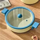 Danish 9.5" Low Stock Pot with Lid, Nonstick Ceramic Coating Multi Casserole