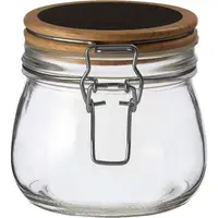 在飛比找樂天市場購物網優惠-《Premier》標記扣式玻璃密封罐(木500ml) | 保