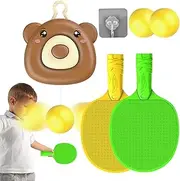 Indoor Table Tennis Training Set, Self Training Table Tennis | Table Tennis Starter Kit for Outdoor Fun | Table Tennis Ball Training Paddle Set
