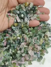 An Aesthetic lot of tourmaline crystals 250 grams