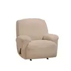 Sure Fit Stretch Morgan 1-Piece - Recliner Slipcover - Khaki (SF45356)