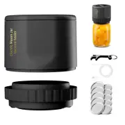 Portability Mason Jar Vacuum Sealer Kit for Canning and Food Storage,Wide Mouth