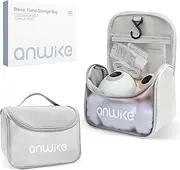 Breast Pump Bag, Pumping Bag for Hands Free Wearable Breast Pump, Breast Pump Carrying Case with Revolutionary Waterproof Mat for Wearable Pump and Accessories, Gray