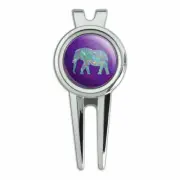 Mosaic Elephant Golf Divot Repair Tool and Ball Marker