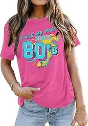 [VVNTY] 80s Baby 90s Made Me Shirt Womens Vintage Tie Dye 90s Shirts Casual Retro 80's Nostalgia Shirt Tops