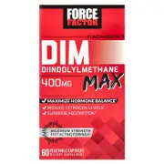 Force Factor, Fundamentals, DIM Max, 60 Vegetable Capsules (200 mg per Capsule)