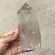 1.32LB Top Natural Clear Quartz Obelisk Crystals Tower Quartz Point Wand Repair