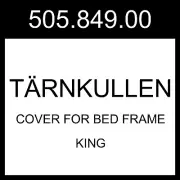 IKEA TÄRNKULLEN Cover For Bed Frame Tibbleby Beige/gray King 505.849.00