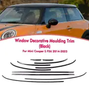 For Mini Cooper S F56 2014-2024 10pcs Gloss Black Window Molding Trims (for: Mini)