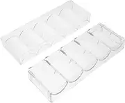 HAWILLOSCH 2pcs Chip Box Tray Chips Holder Chips Case Clear Chip Holder Handheld Poker Rack Chips Storage Poker Card Rack Poker Chip Case Chips Plate Chip Plate Chips Rack Transparent Acrylic