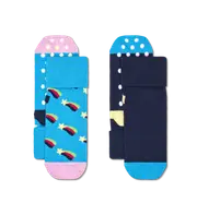 Kids Non Slip Socks | Fun Toddler Socks with Grips Turquoise, Navy, Light Yellow, Light Pink, White, Green