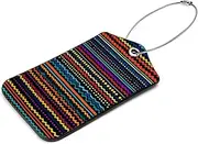 [CWAGFEQZ] 2-Pc Luggage Tags for Suitcases,Travel Tags for Luggage,Indian Ethnic Style Boho