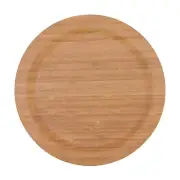 Round Re-Usable Bamboo Wood Dinner Plates (1ft) from BambooMN