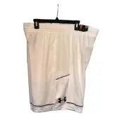 Under Armour Men's Baseline 12" Shorts White Sz. 2XL