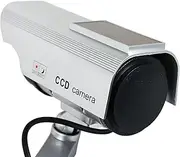 Solar Power Dummy Camera Security Waterproof Fake Camera Outdoor Indoor Led Light Monitor CCTV Surveillance Camera