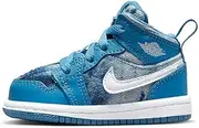 [Nike] Toddler's Jordan 1 Mid Dutch Blue/White (DM8950 400) - 7