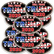 TRUMP 2020 STICKERS Hell Yeah! Tree Camo AP American Flag Vinyl Decals 3" 20pack