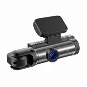 M8 1440P Ultra HD Dash Cam for Recording Front + Interior Car DVR IPS HDR Reversing Image Night Vision 24H Parking Monit