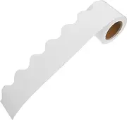 OFFSCH 1 Roll Scalloped Bulletin Board Border Trim Removable Decor for Classroom Office Blackboard Chalkboard and Bulletin Boards Long for Festive Decor and