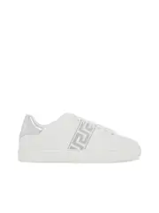 Versace Embroidered Greek Pattern Trainers