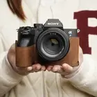 Genuine Leather Camera Half Case For Sony A7M4 A7s3 A7 IV A7S III Bag Protecter