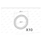 10 pcs Redback Spiral Wound Ring Flange Gaskets for Holden Rodeo Apollo