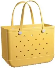 [Forrader] EVA Waterproof Beach Tote, Rubber Travel Bags Sandproof Large Size Handbag