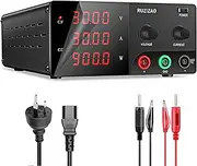 Bench Power Supply Variable (0-30V,0-30A) High Power 900W DC Power Supply with Encoder Knob Adjustable Switching Power Supply High Precision Lab Power Supply Battery Charging Stable Output