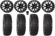 System 3 ST-3 15" Wheels Black 35" RC500S Sticky Tires Can-Am Commander Maverick