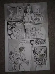 Massey CAVEWOMAN MOVIE MAYHEM 1 pg 7 SEXY CAVEWOMAN & CARRIE IN HORROR HOUSE