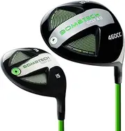 BombTech Golf - 4.0 Driver and 3 Wood Bundle - Premium Golf Wood Set for Men - Easy to Hit Off Tee - Max Forgiveness and Accuracy