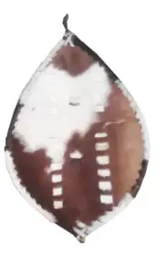 Authentic Masai Shield: Handcrafted African Leather Shield; Handmade Medium