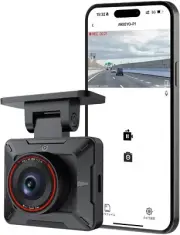 Dash Cam Mini Dashcam, Wifi 1080P Front Dash Camera for Cars, 24H Parking Mode