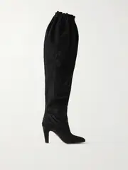 [Chloé] Chloé - Eve Suede Over-the-knee Boots - Black - IT36 IT 36 Black
