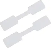 Homoyoyo 300pcs White Adhesive Price Tags for Jewelry Blank Labels for Ring Necklace Bracelet for Store Display Mall Office Use and Easy to Remove
