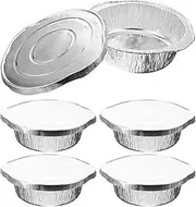 Portable BBQ Grill Pot Heavy Duty Tin Foil Pans Lid for Supplies